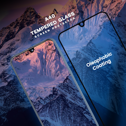 Samsung Galaxy A40 - Härdat glas 9H - Super kvalitet 3D