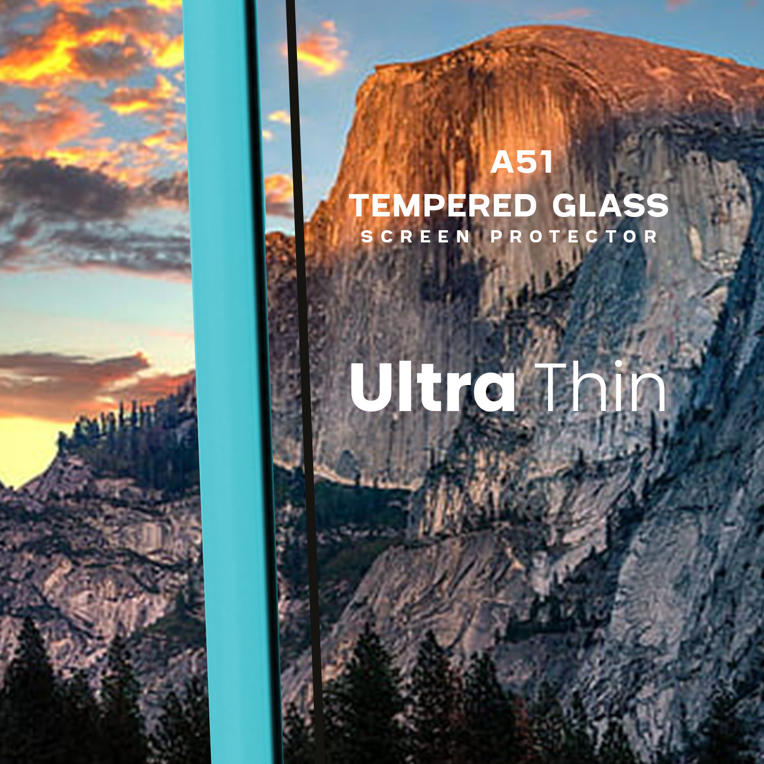 Samsung Galaxy A51 - Härdat glas 9H - Super kvalitet 3D