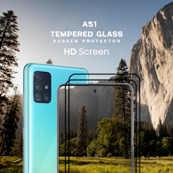 2-PACK Samsung Galaxy A51 - Härdat glas 9H - Super kvalitet 3D