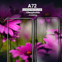 2 Pack Samsung Galaxy A72 - Härdat glas 9H - Super kvalitet 3D