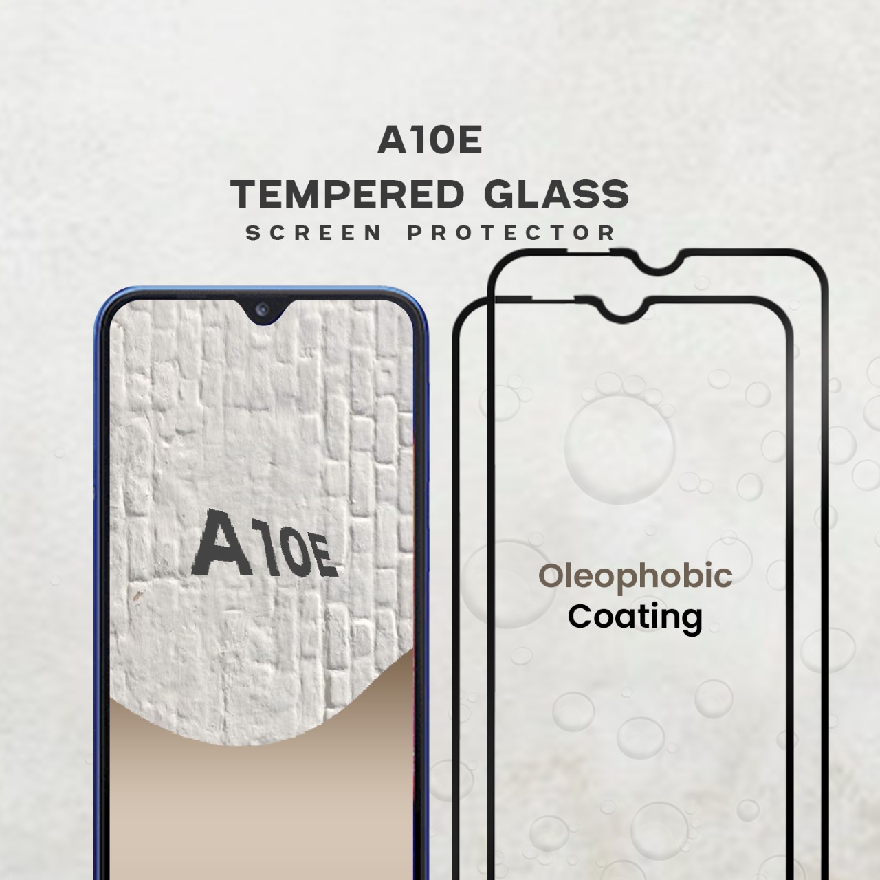 2 Pack Samsung Galaxy A10e -Härdat Glas 9H - Super Kvalitet 3D