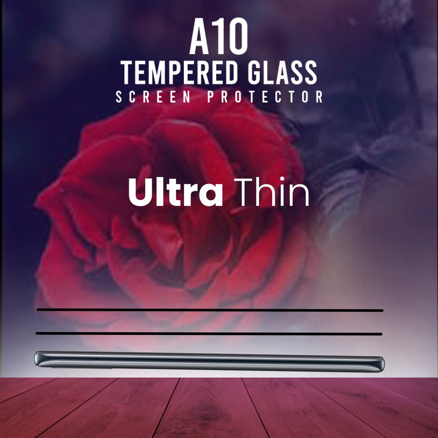 2-PACK Samsung Galaxy A10 - Härdat Glas 9H-Super Kvalitet 3D Skärmskydd