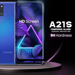 Samsung Galaxy A21s -Härdat Glas 9H-Super Kvalitet 3D Skärmskydd