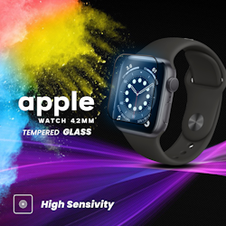 Apple Watch 42mm – Härdat glas 9H – Super kvalitet 3D Skärmskydd