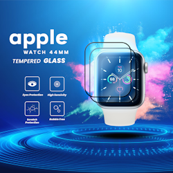 2-PACK Apple Watch 44mm – Härdat glas 9H – Super kvalitet 3D Skärmskydd