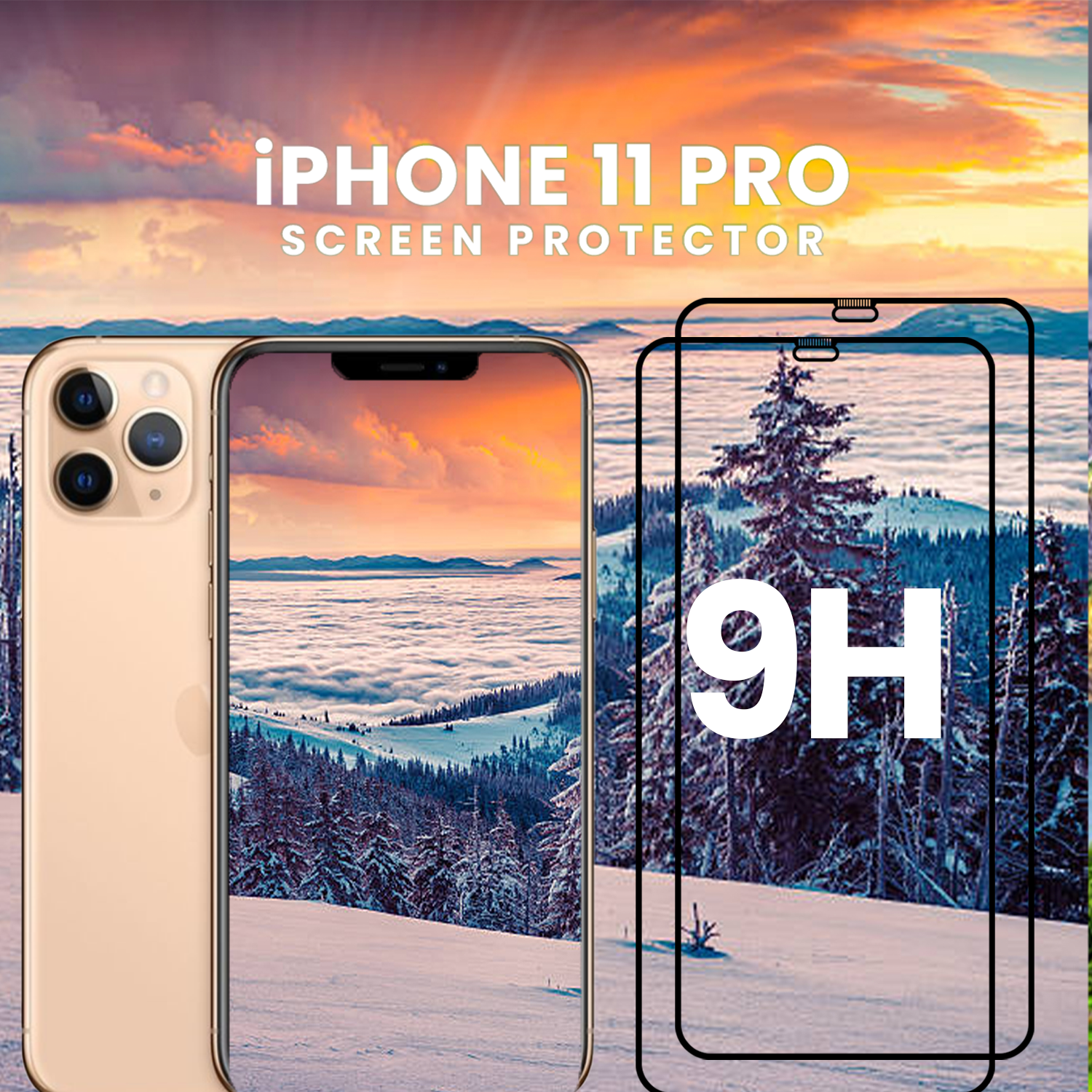 2-pack - Iphone 11 Pro - 9H Härdat Glass - Top Kvalitet