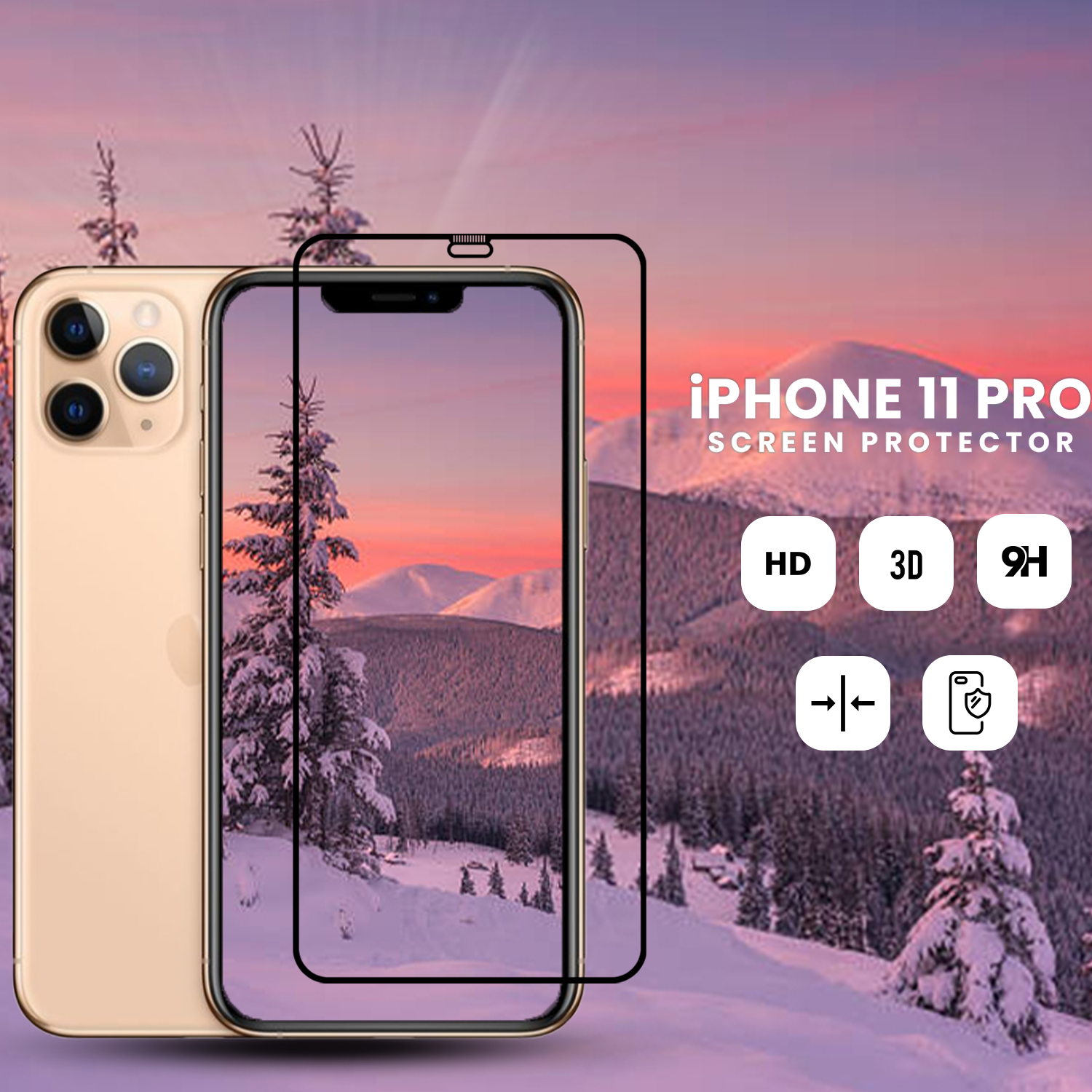 Iphone 11 Pro - 9H Härdat Glass - Top Kvalitet