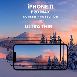 2-pack Iphone 11 Pro Max- 9H Härdat Glass - Top Kvalitet