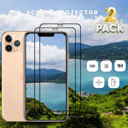 2-pack - Iphone XS - 9D Härdat Glass - Top Kvalitet