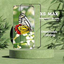 iPhone XS Max - 9H Härdat Glass - Super kvalitet 3D Skärmskydd