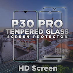 2 Pack Huawei P30 Pro - Härdat glas 9H – 3D Super kvalitet