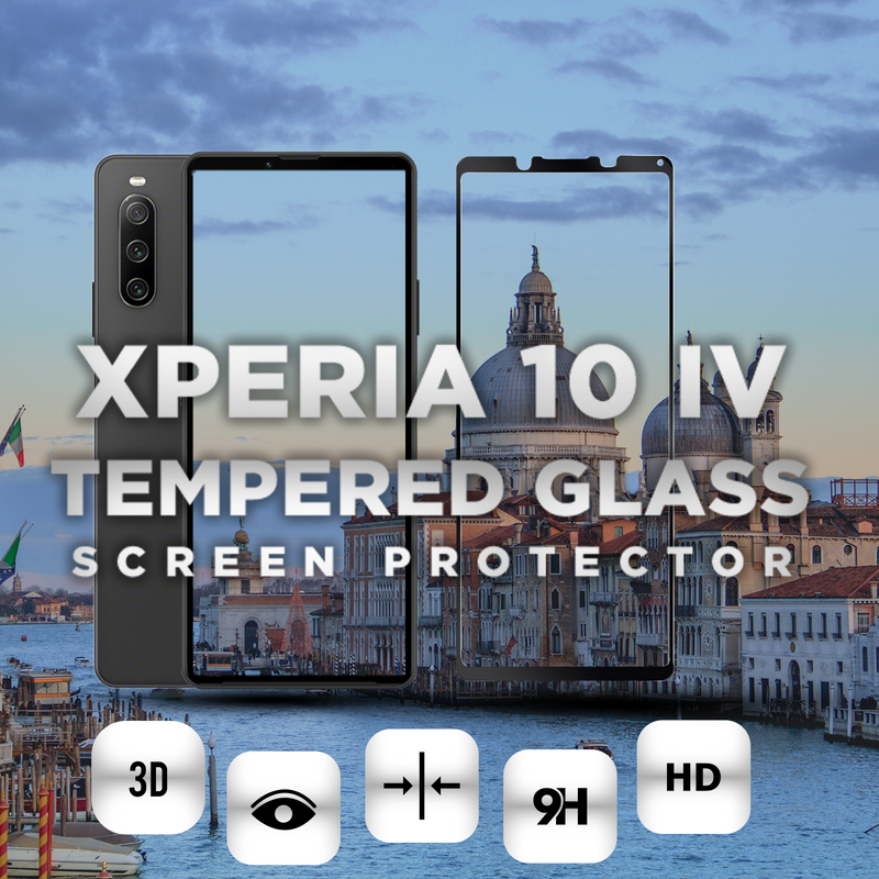 Sony Xperia 10 IV - 9H Härdat Glass - Super kvalitet 3D