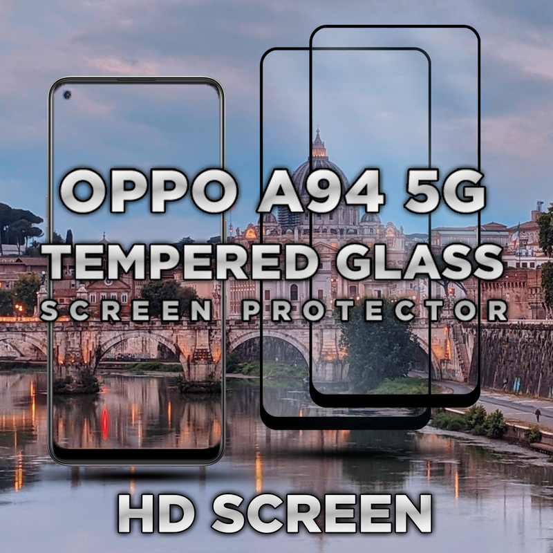 2 Pack OPPO A94 5G - 9H Härdat Glass - Super kvalitet 3D