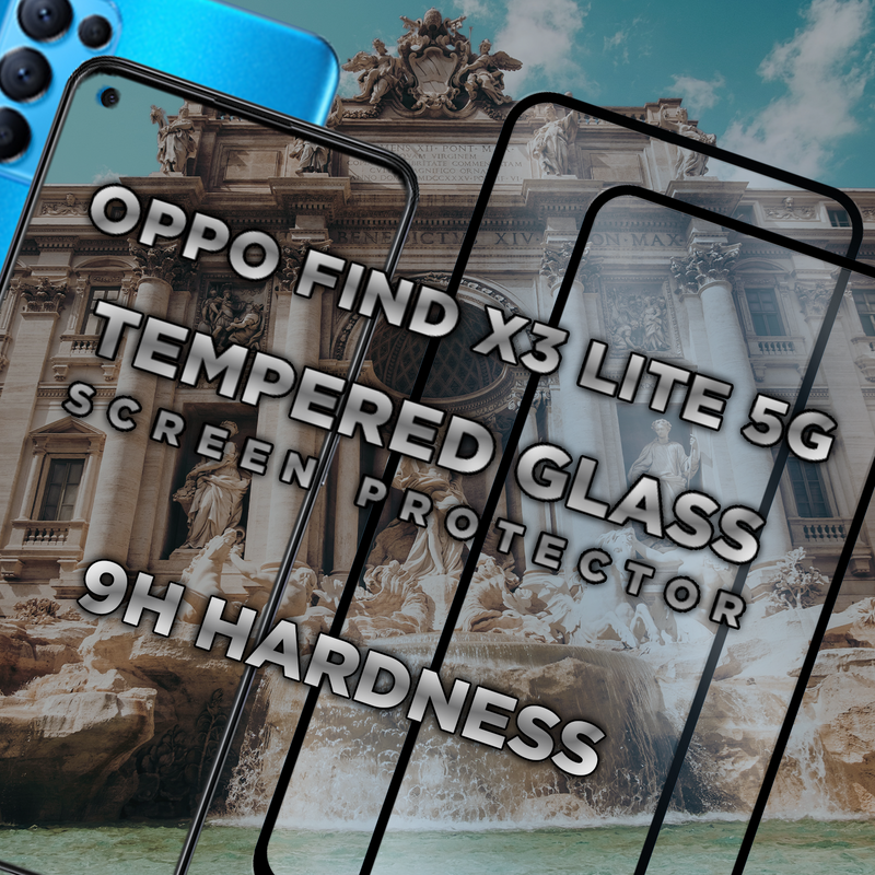 2 Pack OPPO FIND X3 LITE 5G - 9H Härdat Glass - Super kvalitet 3D