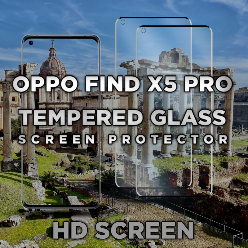 2 Pack OPPO FIND X5 PRO - 9H Härdat Glass - Super kvalitet 3D