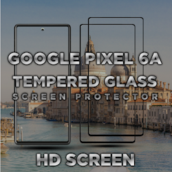 2 Pack Google Pixel 6A - 9H Härdat Glass - Super kvalitet 3D