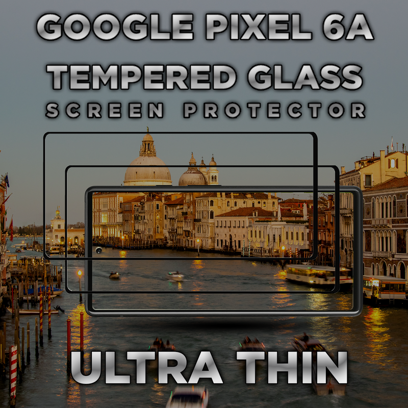 2 Pack Google Pixel 6A - 9H Härdat Glass - Super kvalitet 3D