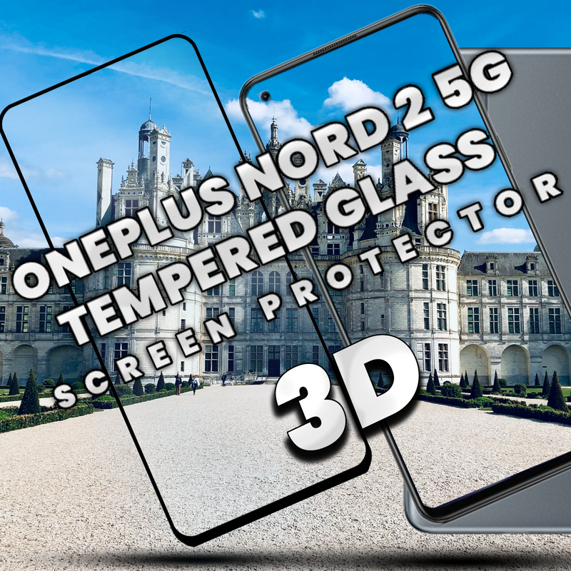 OnePlus Nord 2 5G - 9H Härdat Glass - Super kvalitet 3D