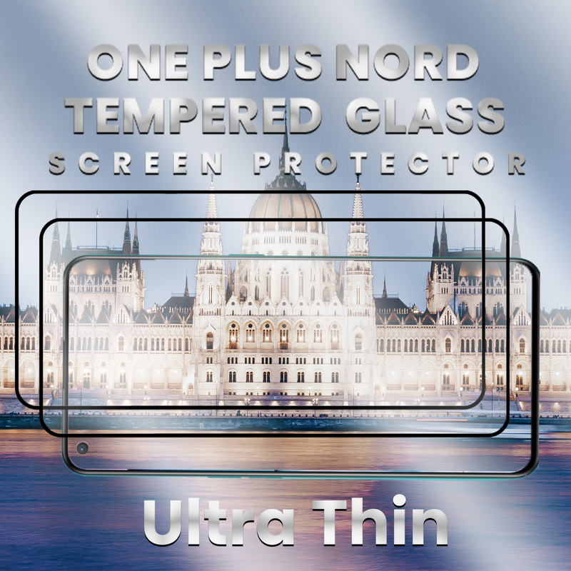 2 Pack OnePlus Nord  - 9H Härdat Glass - Super kvalitet 3D