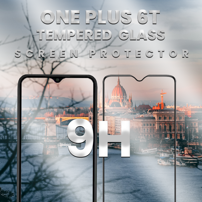 OnePlus 6T - 9H Härdat Glass - Super kvalitet 3D