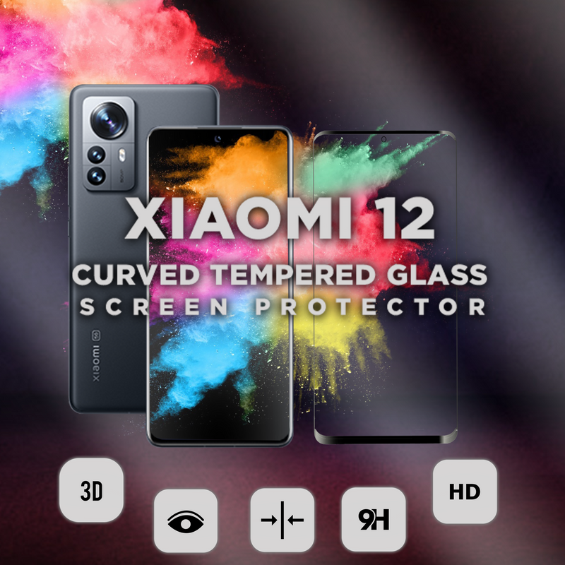 Xiaomi 12 - 9H Härdat Glass - Super kvalitet 3D