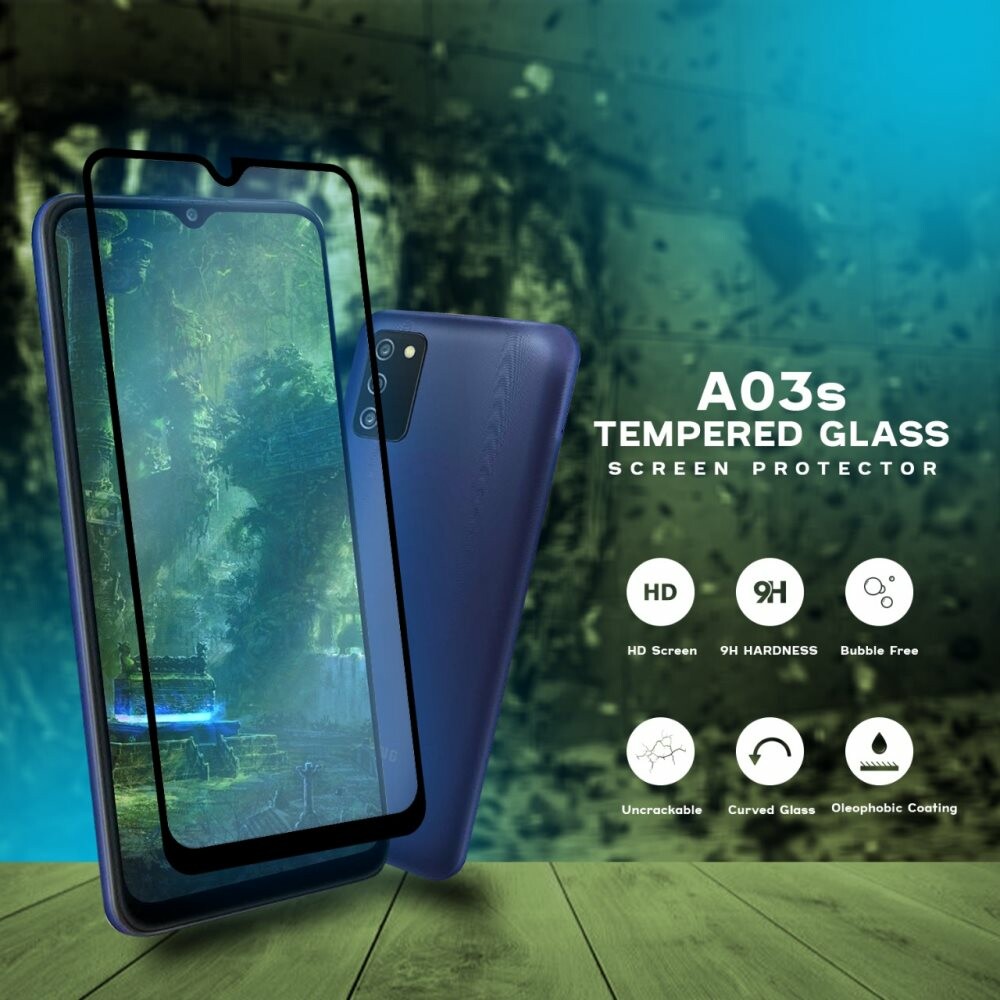 Samsung Galaxy A03s - Härdat Glas 9H - Super Kvalitet 3D Skärmskydd