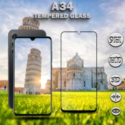 Samsung Galaxy A34 - 9H Härdat Glass - 3D Super Kvalitet