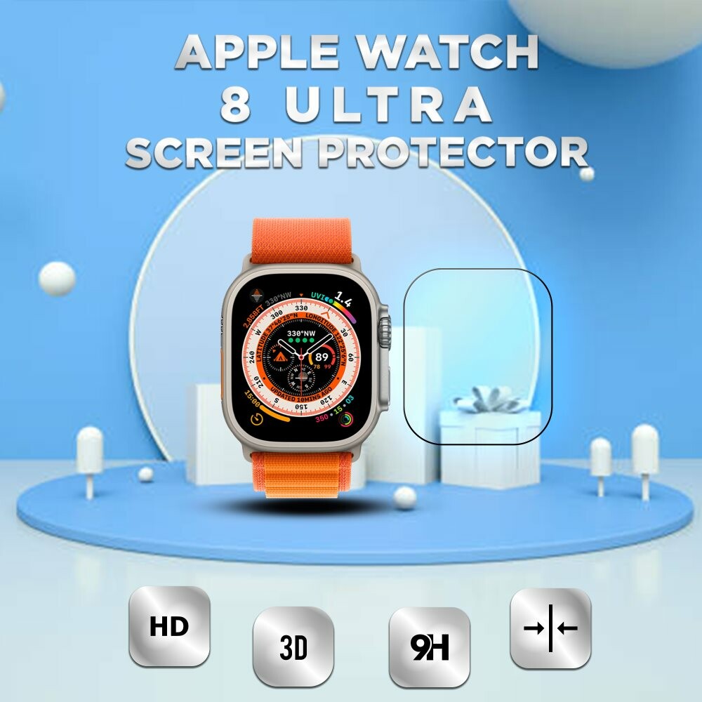Apple Watch 8 Ultra -Härdat glas 9H – Super kvalitet Skärmskydd