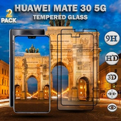 2-Pack Huawei Mate 30 (5G) - Härdat Glas 9H – Super kvalitet 3D Skärmskydd