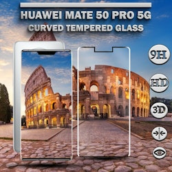 Huawei Mate 50 Pro (5G) - Härdat Glas 9H – Super kvalitet 3D Skärmskydd