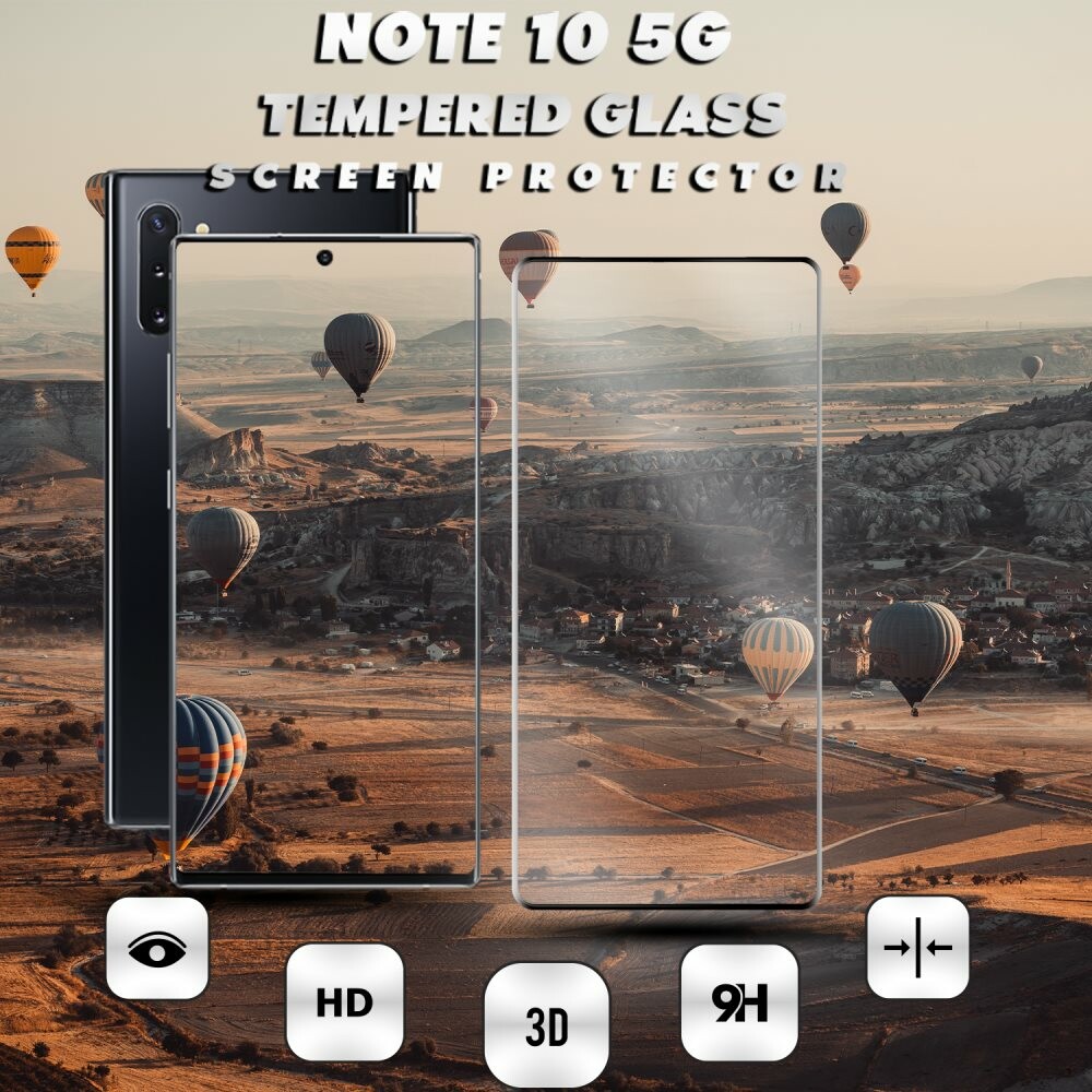 Samsung Galaxy Note 10 5G - Härdat Glas 9H – 3D Skärmskydd - Super kvalitet