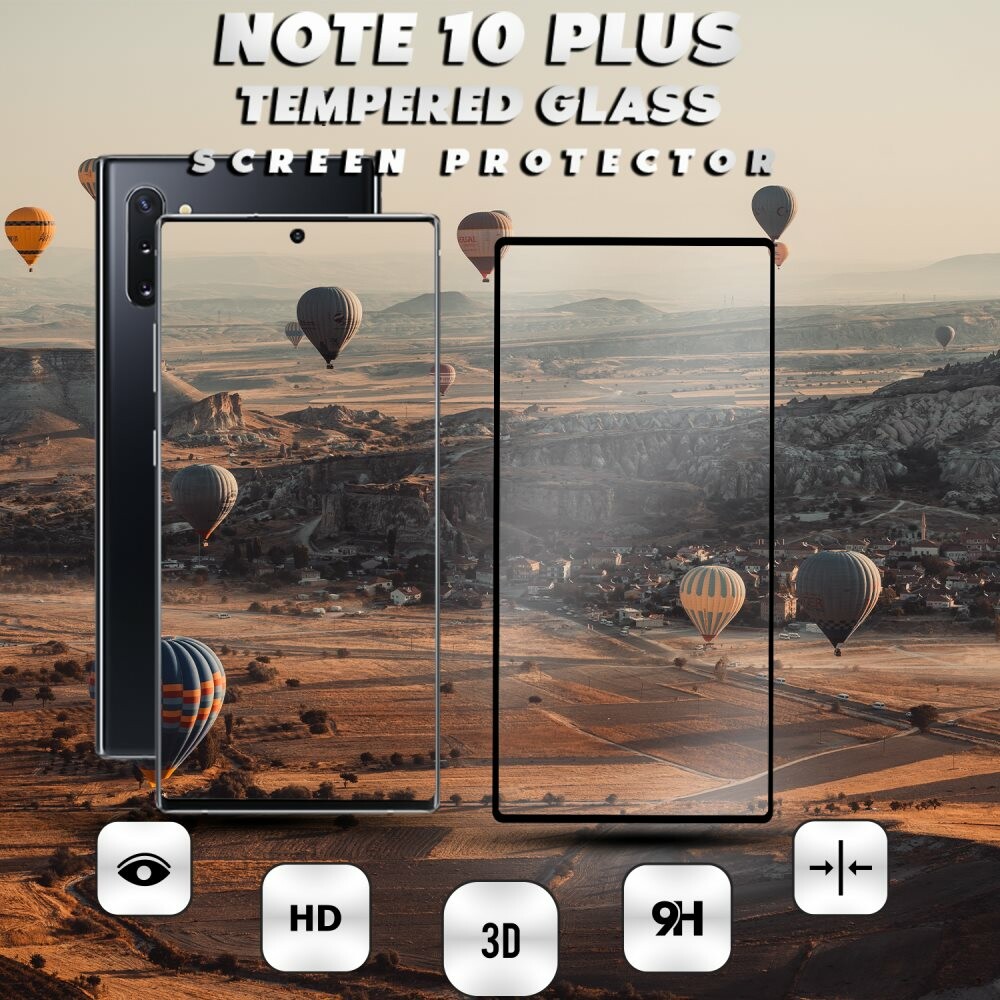 Samsung Galaxy Note 10 Plus - Härdat Glas 9H – 3D Skärmskydd - Super kvalitet