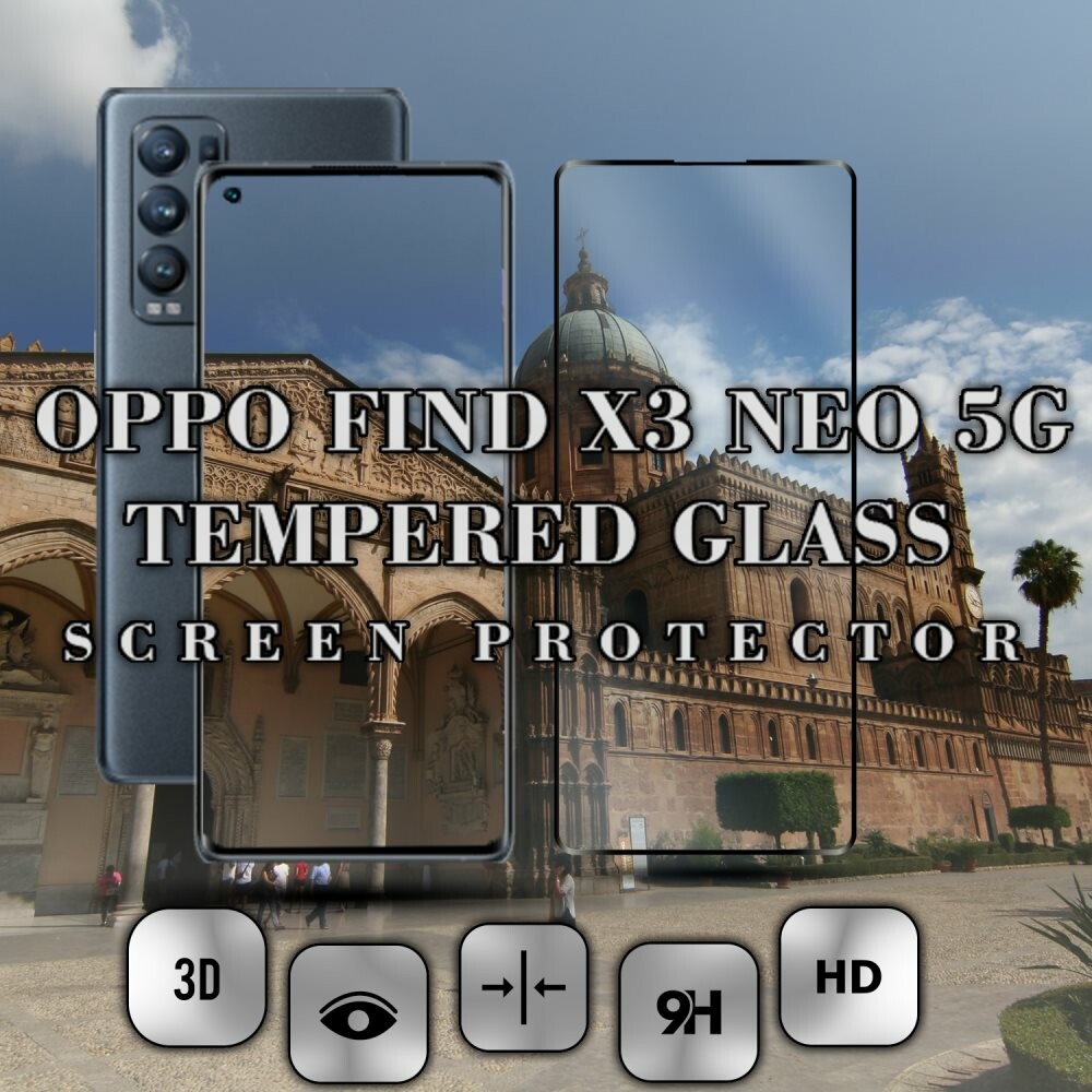 OPPO FIND X3 NEO 5G - Härdat glas 9H-Super kvalitet 3D