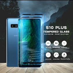 2-Pack Samsung Galaxy S10 Plus - Härdat glas 9H-Super kvalitet 3D Skärmskydd