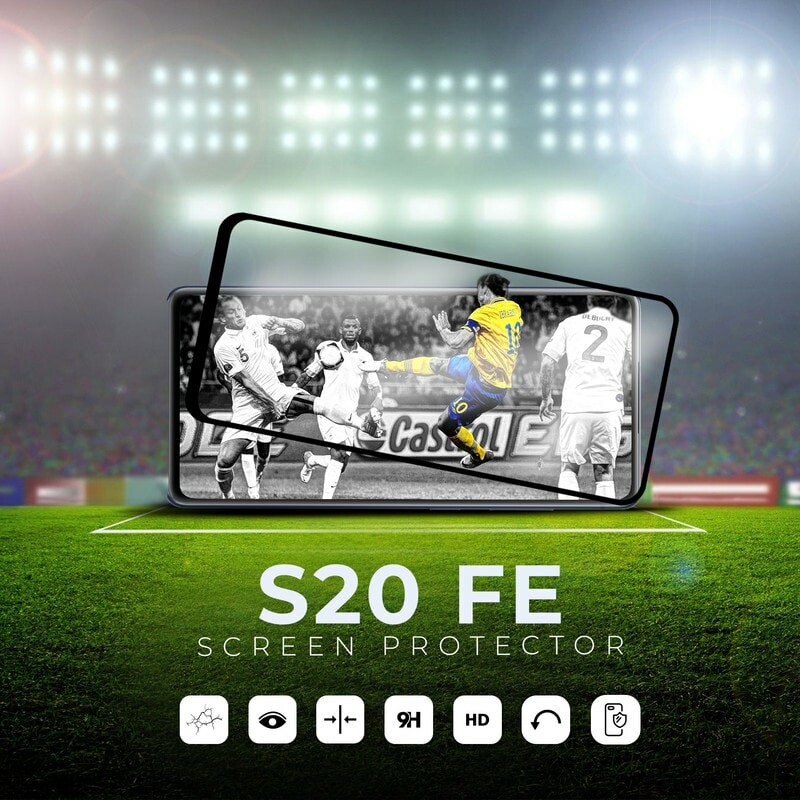 Samsung S20 FE - Härdat Glas 9H - Super Kvalitet 3D Skärmskydd