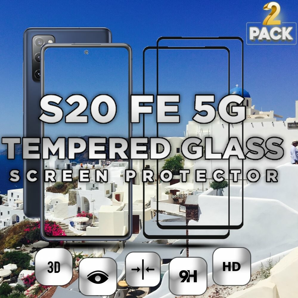 2 Pack Samsung S20 FE 5G - 9H Härdat Glass - Super Kvalitet 3D
