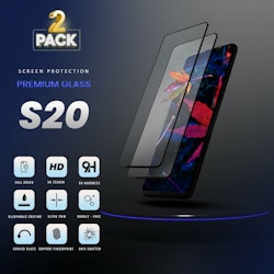 2-Pack Samsung Galaxy S20 - Härdat Glas 9H - Super Kvalitet 3D Skärmskydd
