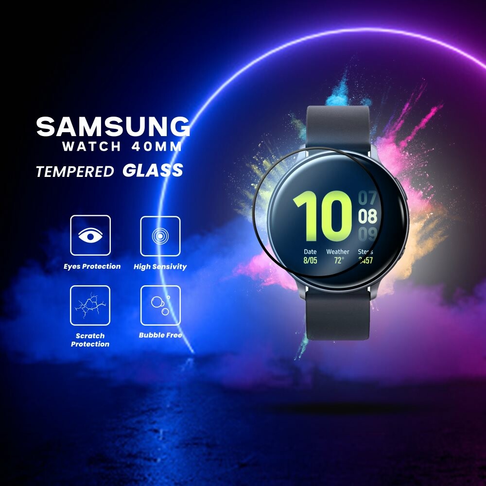 Samsung Watch 40mm - Härdat glas 9H - Super kvalitet 3D Skärmskydd