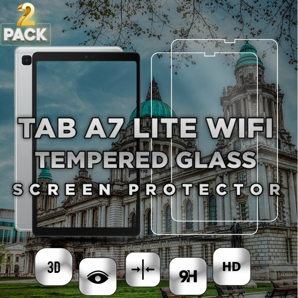 2-Pack Samsung Galaxy Tab A7 Lite WiFi - Härdat Glas 9H - Super Kvalitet Skärmskydd