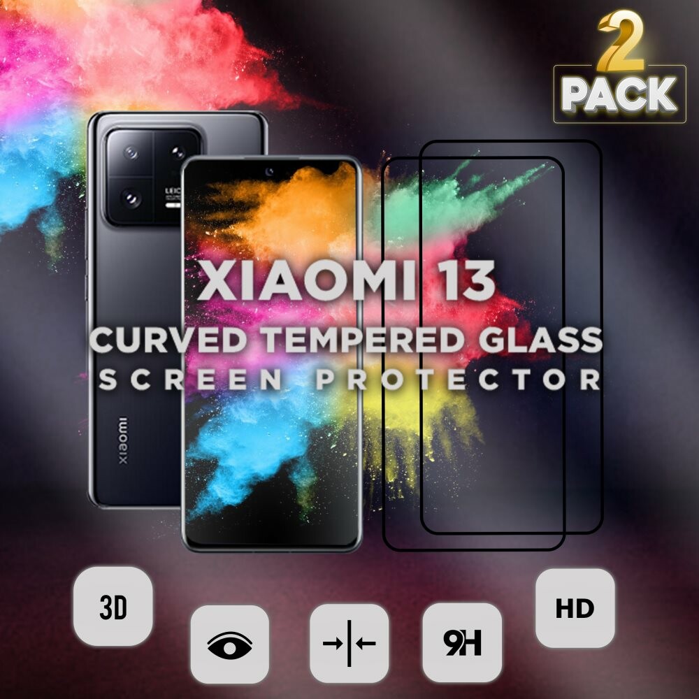 2-Pack Xiaomi 13 - Härdat Glas 9H - Super kvalitet 3D Skärmskydd