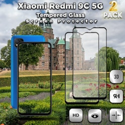 2-Pack Xiaomi Redmi 9C 5G - Härdat Glas 9H - Super kvalitet 3D Skärmskydd
