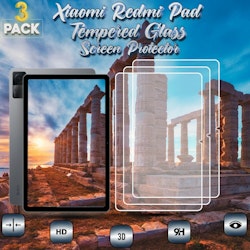3-Pack Xiaomi Redmi Pad - Härdat Glas 9H - Super Kvalitet Skärmskydd