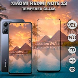 Xiaomi Redmi Note 13 - Härdat glas 9H - Super kvalitet 3D Skärmskydd