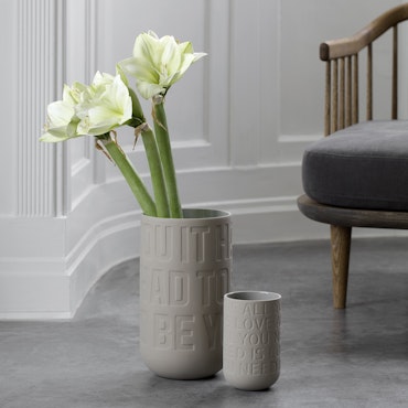 KÄHLER LOVE SONG vase - sand (H170 mm)