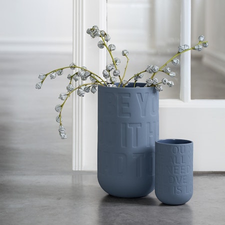 KÄHLER LOVE SONG vase - indigoblå (H170 mm)