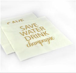 Servetter - Save water, drink champagne