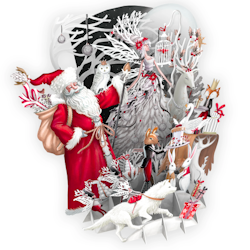 3D kort - A White Christmas