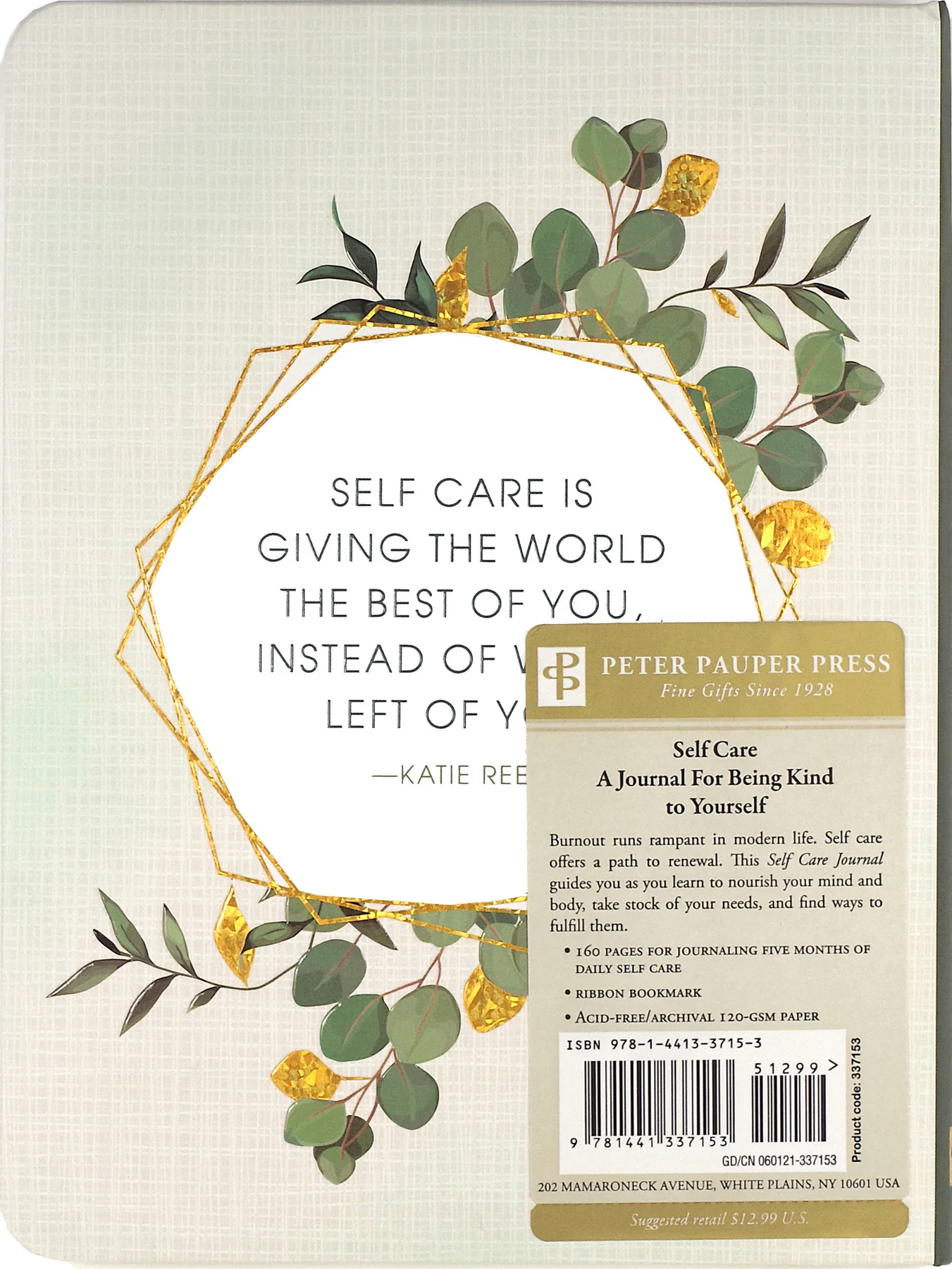 Self Care - A Journal For Being Kind To Yourself