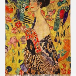 Halsduk Klimt - Lady with Fan