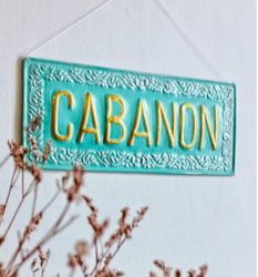 Metallskylt Cabanon